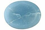 1.5" Polished Owyhee Blue Opal Worry Stones - Photo 2